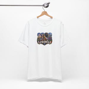 Frankreich Fußball Grafik T-Shirt, Vintage WM 2026 Fußball Fan Shirt Bild 3