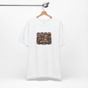 Croatia Vintage Soccer Graphic T-Shirt, World Cup 2026 Fan Apparel image 1