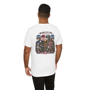 Croatia Vintage Soccer Graphic T-Shirt, World Cup 2026 Fan Apparel image 3