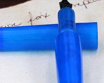 Handmade Fountain Pen –  "Mare profondo"  BFP47