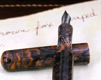 Handmade Fountain Pen –  "Bronzo fuso"  BFP42