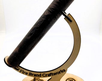 Black/Orange/White pen blank .75"x.6.5" -C