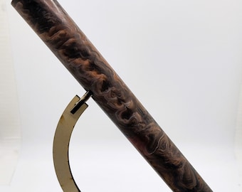 Black/Orange/White pen blank .75"x.6.5" -B