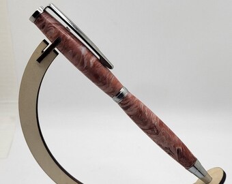 Slimline Pen in Rose and White Swirl    SL16