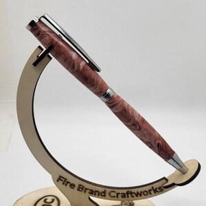 Slimline Pen in Rose and White Swirl    SL16