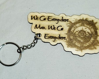 Engraved Wood Keychain: Personalized Keepsake
