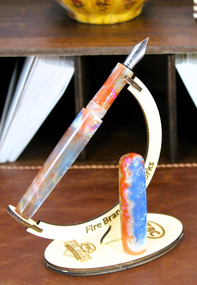 Handmade Fountain Pen – "Cosmica Nebulosa" BFP37 immagine 2