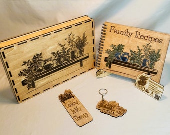 Family Recipe book w/Box Set