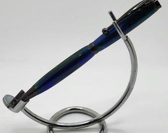 Slimline Pen Blue/Yellow Resin  SL3
