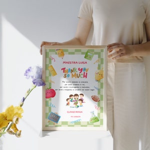 TEACHER GIFT picture at the end of the school year, professor gift, teacher, educator