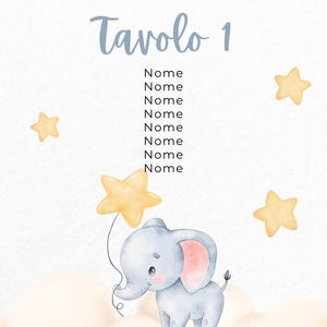 Customizable Digital Baptism Table Marker