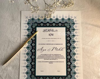 Religious Marriage Certificate / Nikkah Certificate