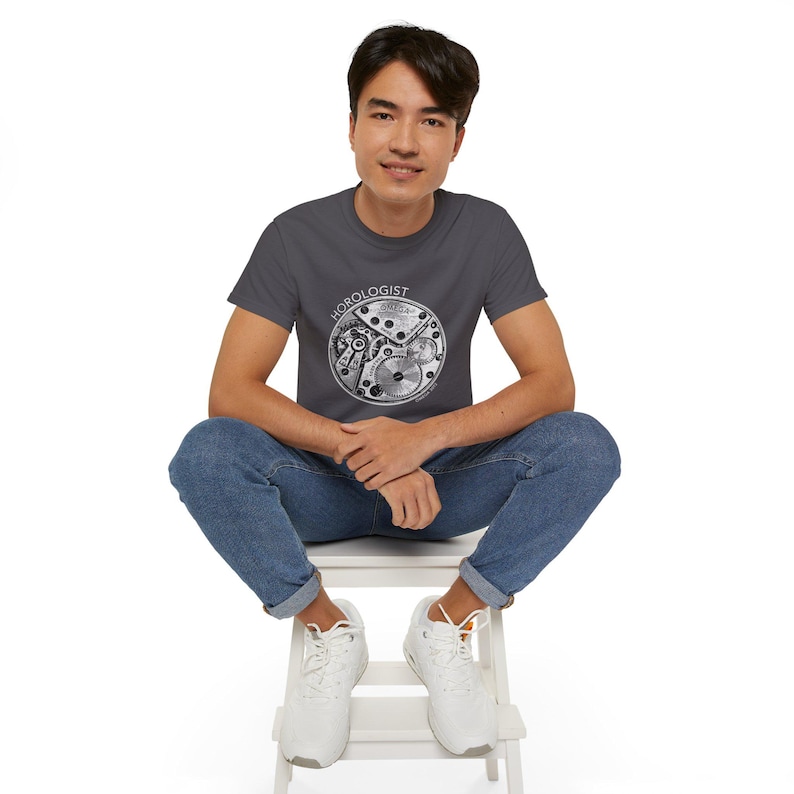 Horolog T-Shirt - Omega Uhrwerk - Word (Alone) Grafik Bild 5