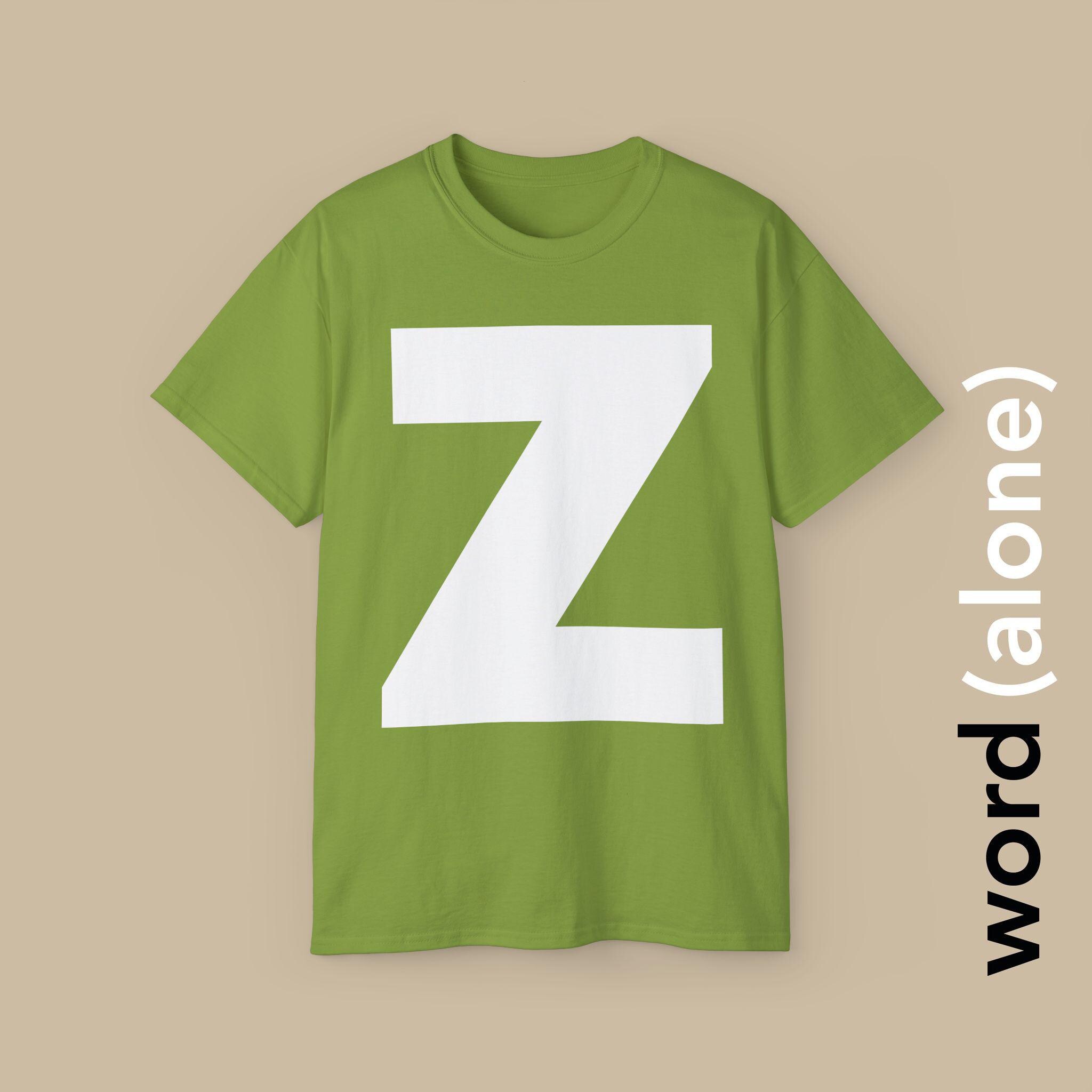Tシャツ・カットソー [READY4NEXT] Ready Big Lettering Short Sleeve T-shirt Z - Bold Single Letter T-shirt Celebrating the Letter 