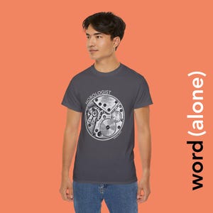 Horolog T-Shirt - Omega Uhrwerk - Word (Alone) Grafik Bild 3