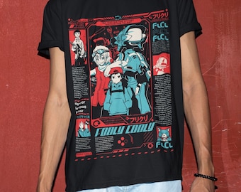 Unisex, Haruko Haruhara Shirt -flcl shirt,flcl tshirt,flcl t shirt,fooly cooly shirt,anime shirt,anime clothing,haruko shirt,flcl haruko