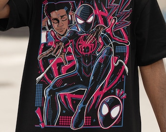 Unisex Spiderman T-shirt, Spider-Man shirt, superheld shirt, Spiderman minnaar shirt, retro familie spider shirt