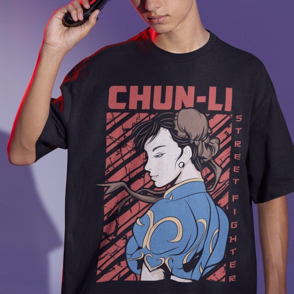 Chun Li Portrait Super Street Fighter 2 Turbo Premium Unisex T-shirt.