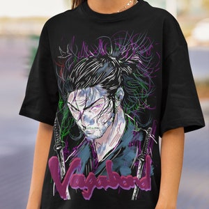 Vagabond Shirt, Musashi Miyamoto, Matahachi Honiden, anime Shirt, aesthetic hoodie, Manga aesthetic, japanese gaming, Unisex T-Shirt