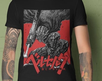 Anime Vintage Special Unisex T-shirt, Anime Manga Shirt, Anime Shirt, Black Swordsman, Skull Knight, Graphic Anime Tee, Manga Shirt, Japan