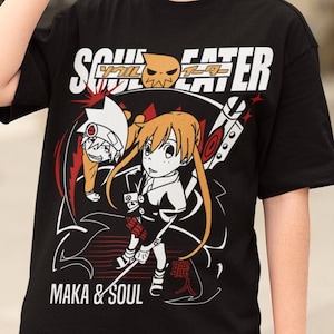 Maglietta Soul Eater Maka Albarn - camicia soul eater, t-shirt soul eater, camicia anime, abbigliamento anime, maglietta maka albarn, maglietta anime