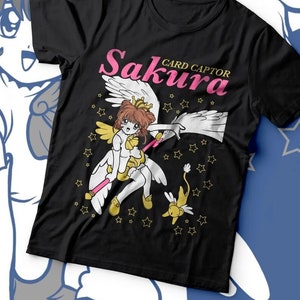 UNISEX - Camiseta Kero Pudding Cups, Cardcaptor Sakura Kinomoto Kero Cerberus 90s Anime Estética Vaporwave Fairy Kei Jersey Camiseta de manga corta