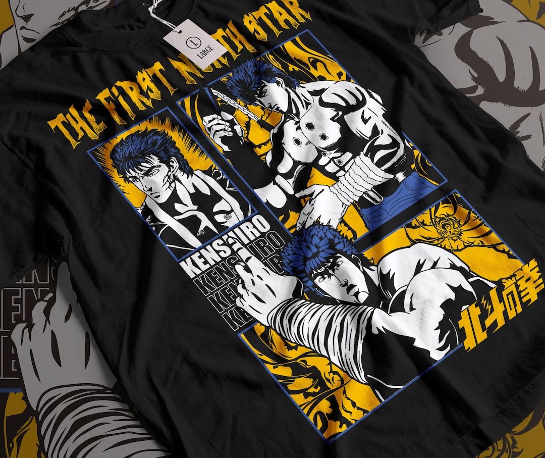 Fist of the North Star T-shirt Hokuto No Ken Kenshiro Japanese Anime - Fist Of The North Star T Shirt