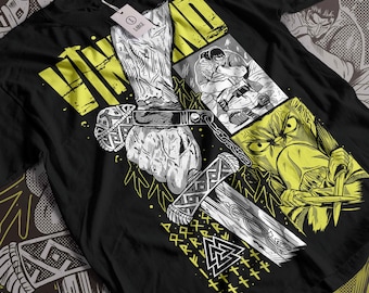 Koszulka unisex Thorfinn Son of Thors Anime, koszula Manga Viking Saga