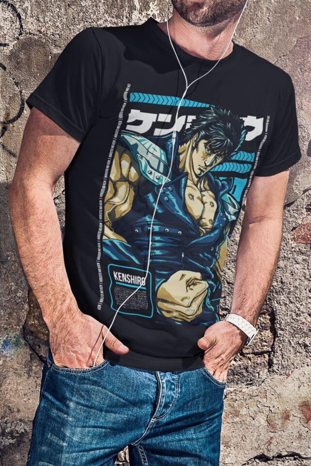 Fist of the North Star T-shirt Hokuto No Ken Kenshiro Japanese Anime - Fist Of The North Star T Shirt