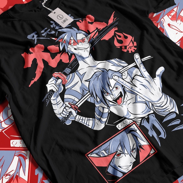 Kamina Tengen Toppa Gurren Lagann T-shirt, Kamina Tee, Simon, Yoko, Mecha, Anime Shirt, Esthetisch, Manga Tee, Japanse film, Shounen