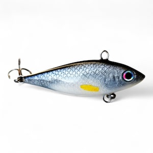 Esca da pesca in resina fatta a mano, esca personalizzata per predatori, esca artigianale in legno intagliato per luccio e persico, 6 cm 11 g (2,4" 0,4 oz) Artisan Tackle, (S)