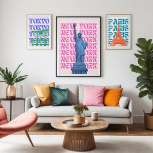 World Landmarks Art Prints Digital Download