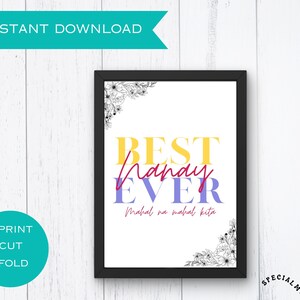 Filipino Mother&#39;s Day Printable Card Tagalog Mother&#39;s Day Card,Pinay Mother&#39;s Day Card Ideas, 5x7 Greeting card, Instant Download