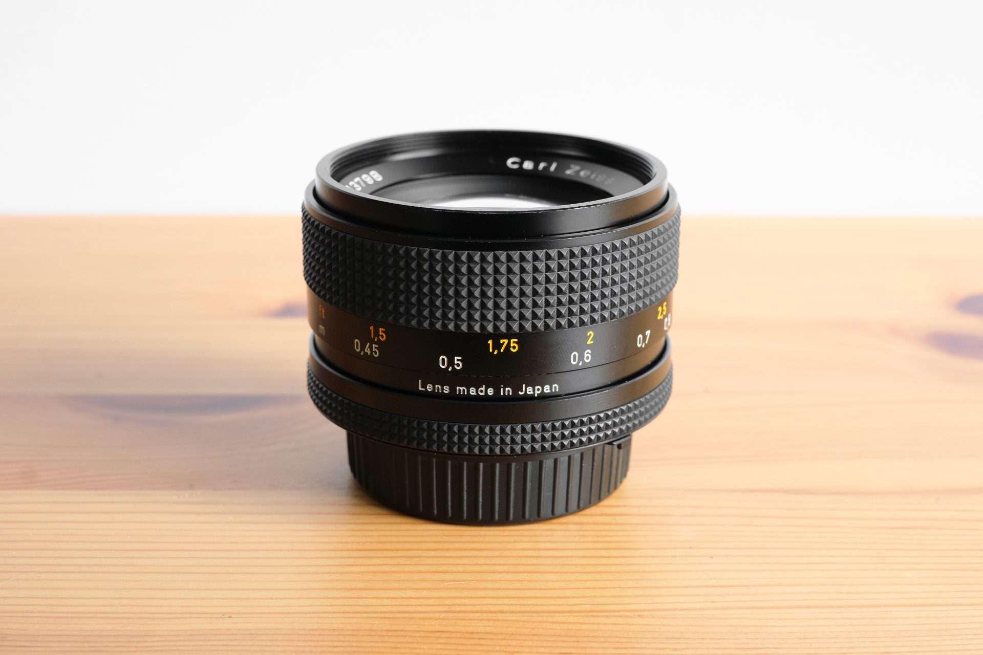 【良品】CONTAX Planar Carl Zeiss 1.4/50 MMJ Contax Carl Zeiss Planar T* 50mm f/1.4 MMJ Lens CY Mount From