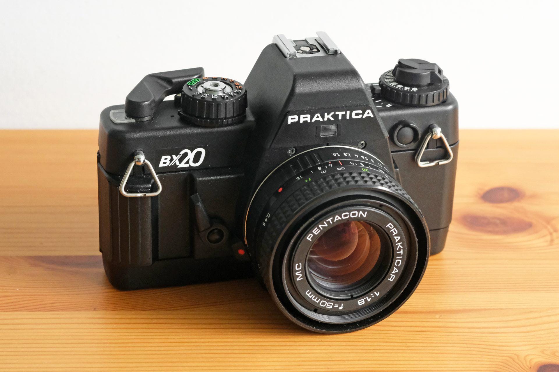 Bel appareil photo vintage Praktica BX20 35 mm avec objectif Prakticar 1:1.8 50 mm #2 - France