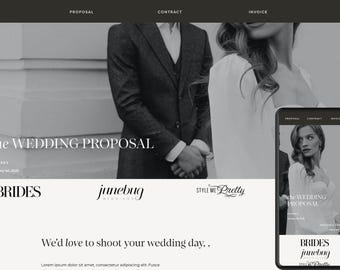 Modello di proposta Dubsado per fotografia / Modello di proposta Dubsado per fotografo di matrimonio / Modello di proposta Dubsado per fotografia di marca / Modello di proposta Dubsado per boudoir