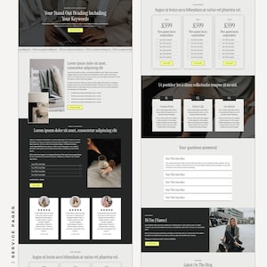 WordPress Website Template, Divi Theme Template, WordPress Divi Theme, Template for Coaches, SMMs and Service Based Businesses