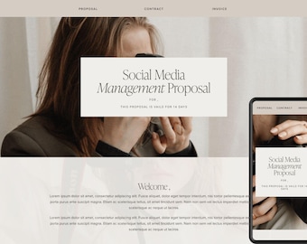 Dubsado Proposal Template For Social Media Managers |  Dubsado Forms | Dubsado Proposal | Dubsado Proposal For Content Creator