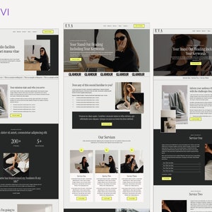 WordPress Website Template, Divi Theme Template, WordPress Divi Theme, Template for Coaches, SMMs and Service Based Businesses