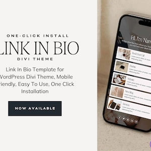 Divi Theme Instagram Link no modelo Bio para Wordpress/Divi Builder | Sofia Instagram Link no modelo de biografia | Modelo de site