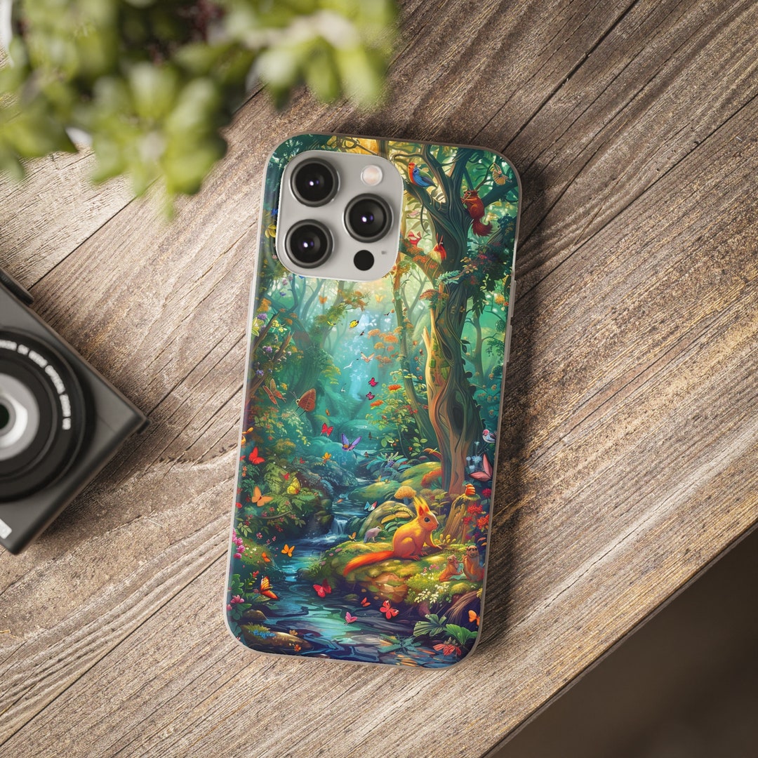 Squirrel Phone Magical Forest- Squirrel- Protective Phone Case for iPhone (12, 13, 14 ...
