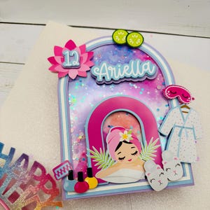Spa Party Cake Topper: Glam Girls Pamper Birthday Decor
