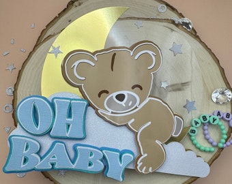 We Can Bearly Wait Baby Shower Cake Topper Bear Gender Reveal Baby Shower Cake Toppers Teddy Bear Baby Shower Decorations Care Bear Cake Topper Boy Girl We Can Bearly Wait Baby Shower Decorations