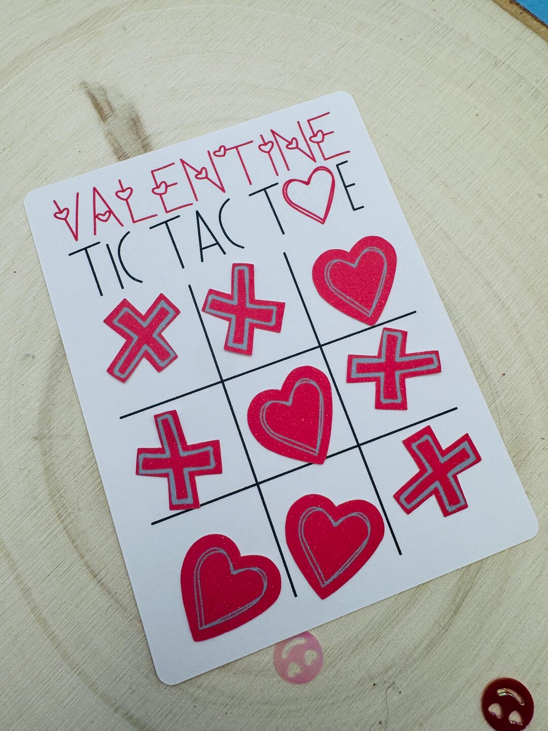 Valentine Tic Tac Toe Game: Kids Classroom Favor, Non-candy Exchange - Etsy