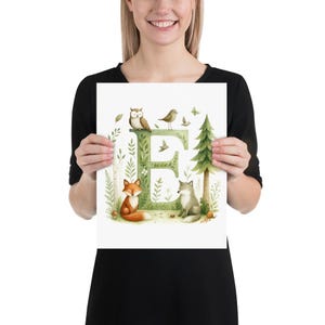 Custom Woodland Nursery Letter
