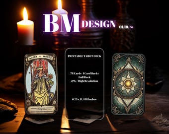 Tarot card Deck, for beginners , Printable tarot deck , Tarot cards with meaning on it,Training and learning tarot card deck , 78 Tarot card