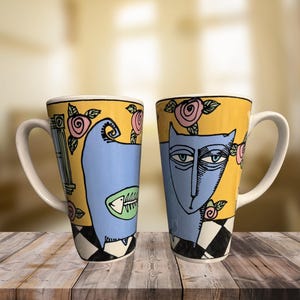 Vintage 1990 Ursula Dodge Bad Cat Collection by Signature Ceramic