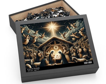 The Birth of Jesus Christ Nativity Scene Puzzle (120, 252, 500-Piece)