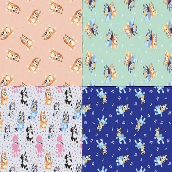 Bluey fabric collection