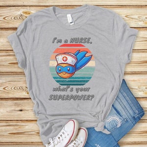 Superhero Nurse Shirt, Nurses hero T-Shirt, Unisex Tee, Shirt for her, Gift For Nurse, Cute Nurse Tshirt,  Nursing School Graduation Gift
